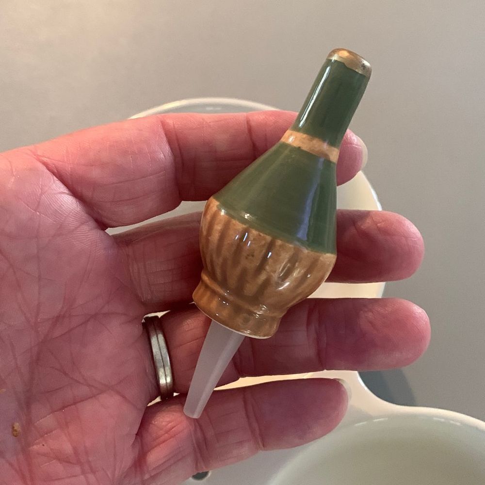 Faux Nora Fleming Chianti Wine Bottle